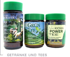 Getränke und Tees